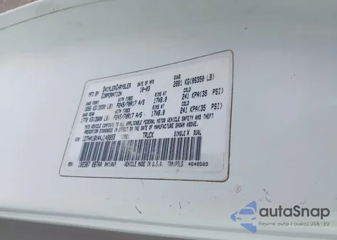 2004 Dodge Ram 1500 St z USA, uszkodzony, nr VIN 1D7HA16K44J149855